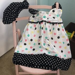 18m toddler dress adorable polka dots w/bloomers